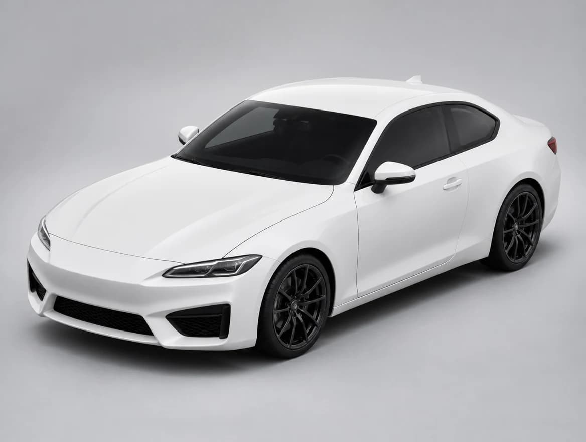 Illustrative white coupe used to explore protection options